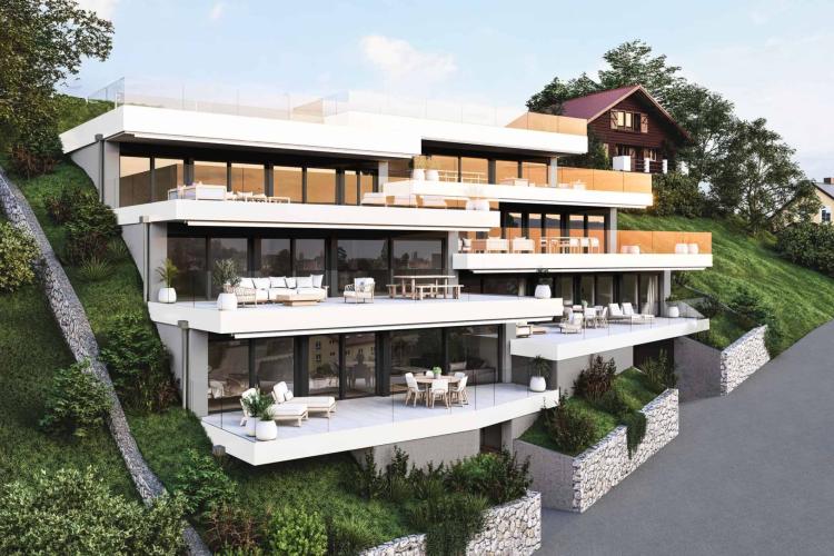 Appartement neuf de 3,5 pièces avec terrasse et vue panoramique